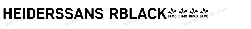 HeidersSans RBlack字体转换